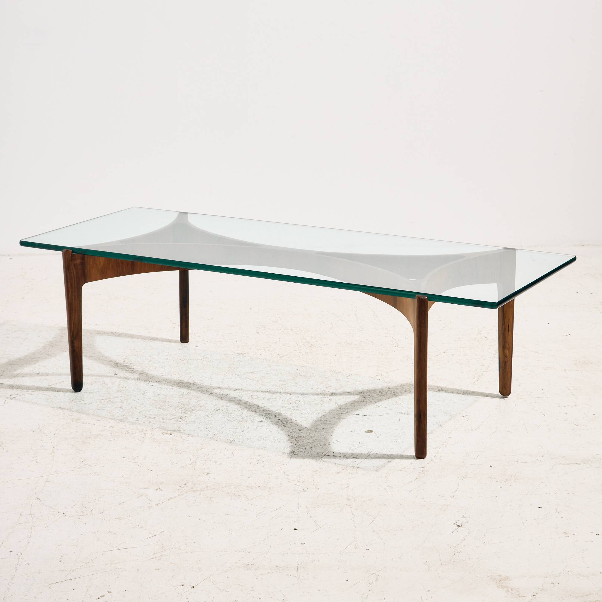 Coffee table in rosewood restored by Sven Ellekaer for Christian Linneberg Møbelfabrik.