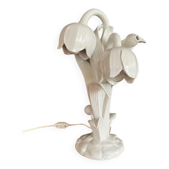 Lily of the valley ceramic lamp