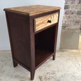 Vintage compass leg bedside cabinet