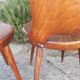 Série de 3 chaises Baumann modèle Dove vintage