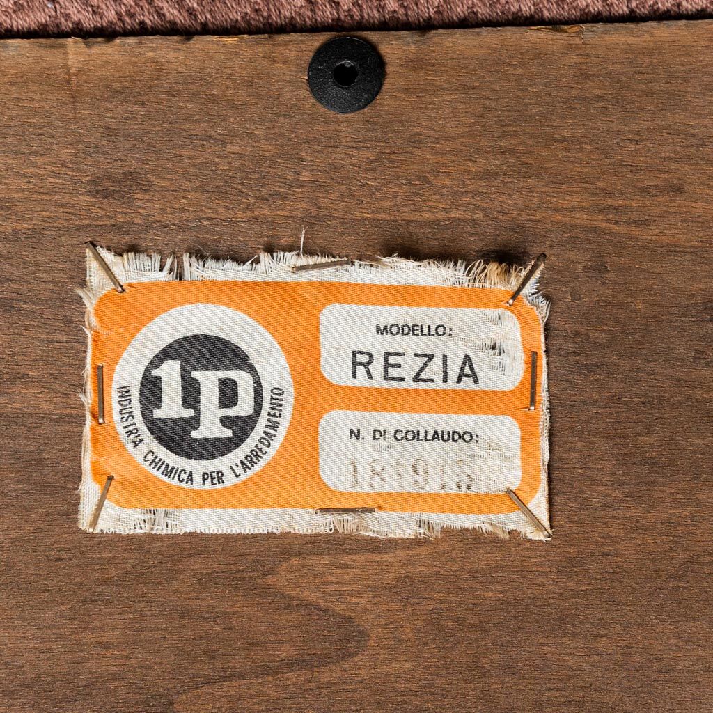 Paire de fauteuils Rezia par Emilio Guarnacci pour 1P, modernisme vintage des années 1970.