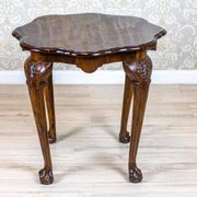 Table basse en noyer vintage, années 1950
