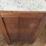 VINTAGE OAK WOODEN BEDSIDE TABLE