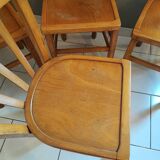 Chaises bistrot quatre vintage