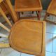 Vintage four-quarter bistro chairs
