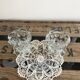 2 Reims glass candle holders