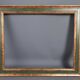 Italian frame patinated gilded wood 36x29,5 foliage 30x24 cm SB