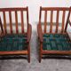 Pair of Scandinavian teak armchairs from the 60s