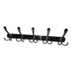 Chrome coat rack with 5 hooks