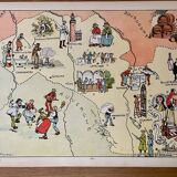 Reserved Lucille - Set of 2 20th century illustrated cards