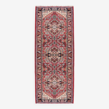 Tapis d'orient indo: persan - fait main - dimensions: 0.78 X 2.97mètres. Qualité: laine
