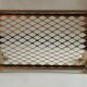 Old brass train luggage rack