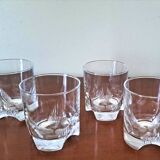 4 verres à whisky en cristal