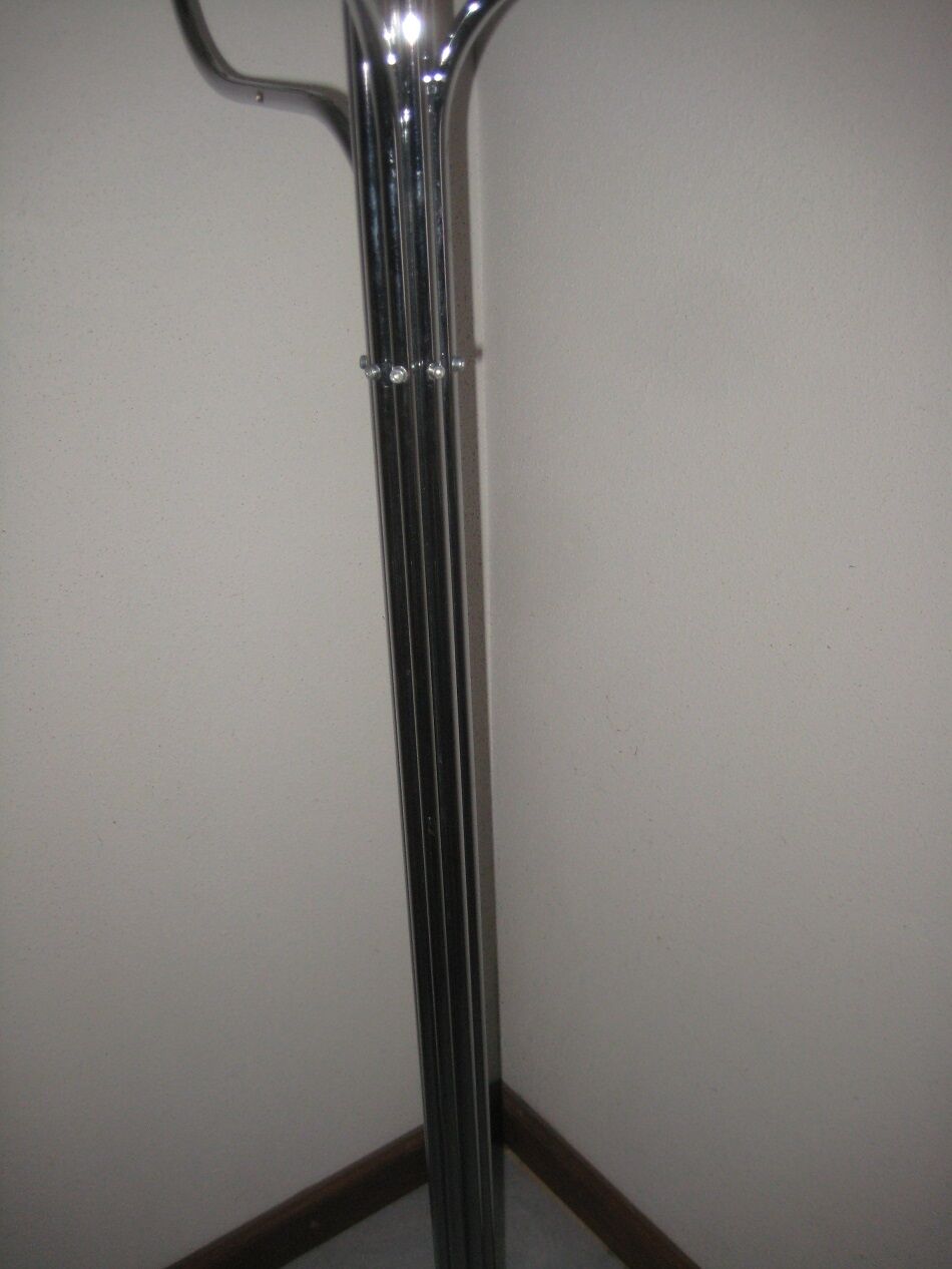 Vintage chrome coat holder