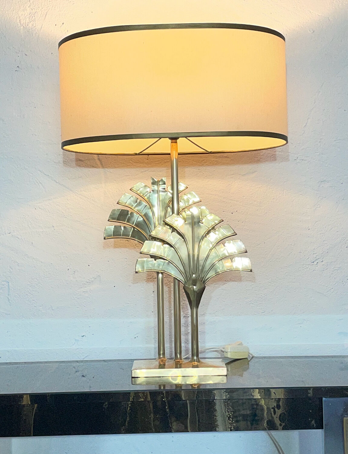 70s palm lamp