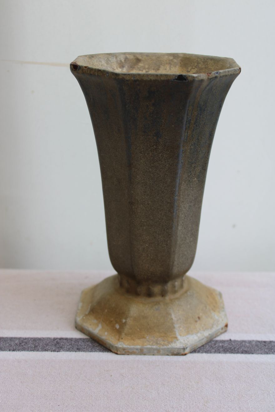 Cast iron vase