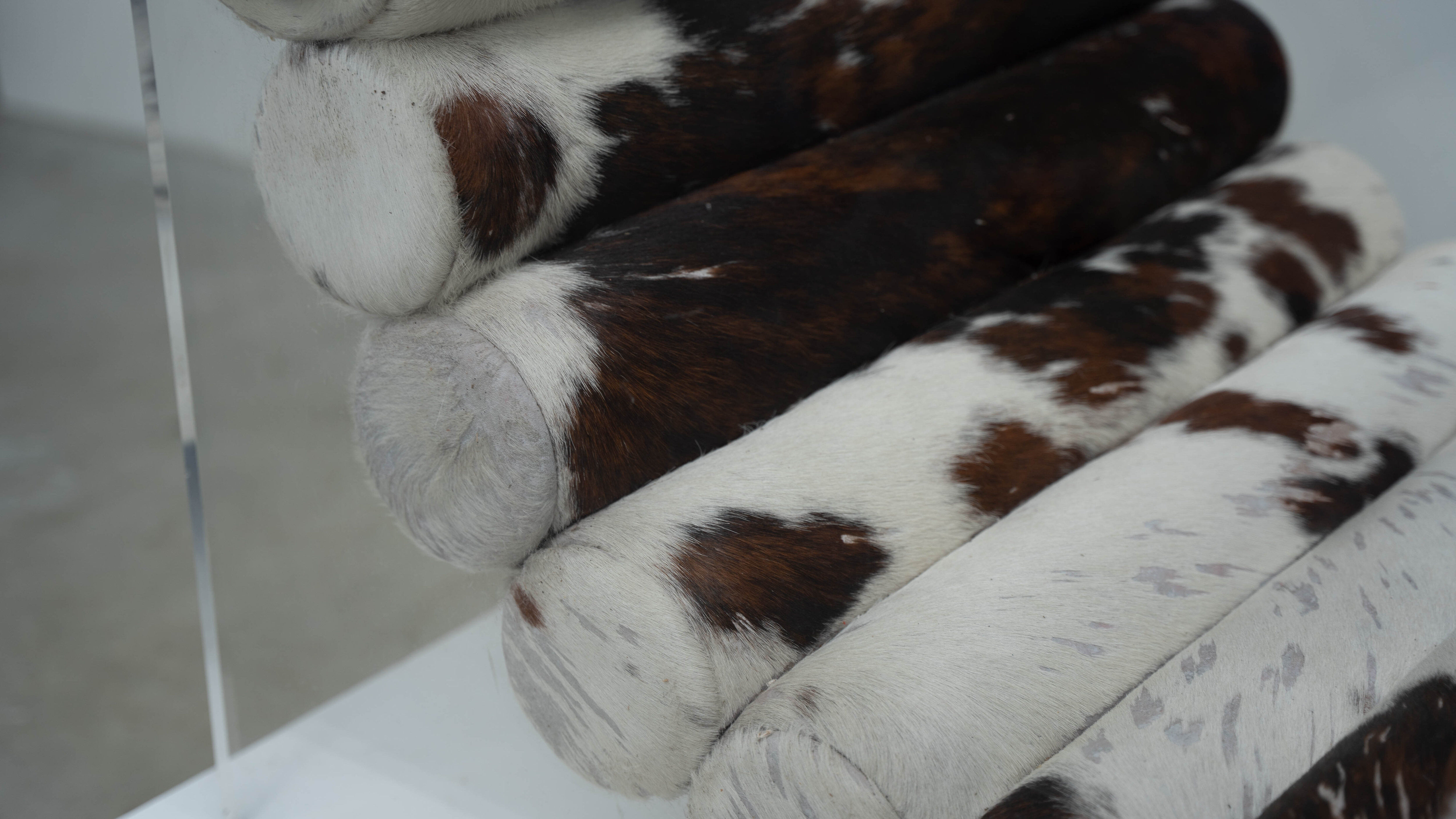 1970s French plexiglass lounge chair