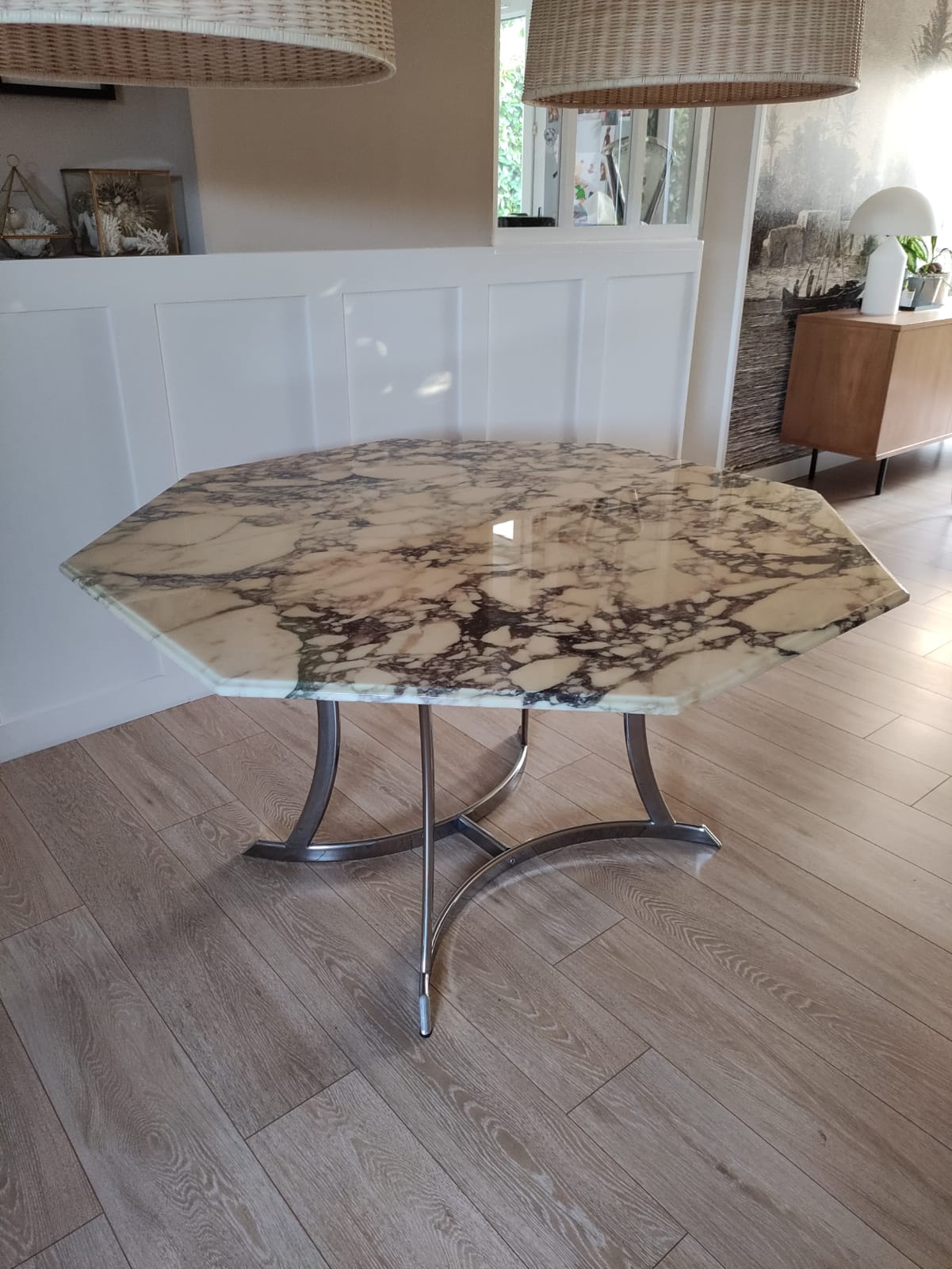 Marble dining table 70s