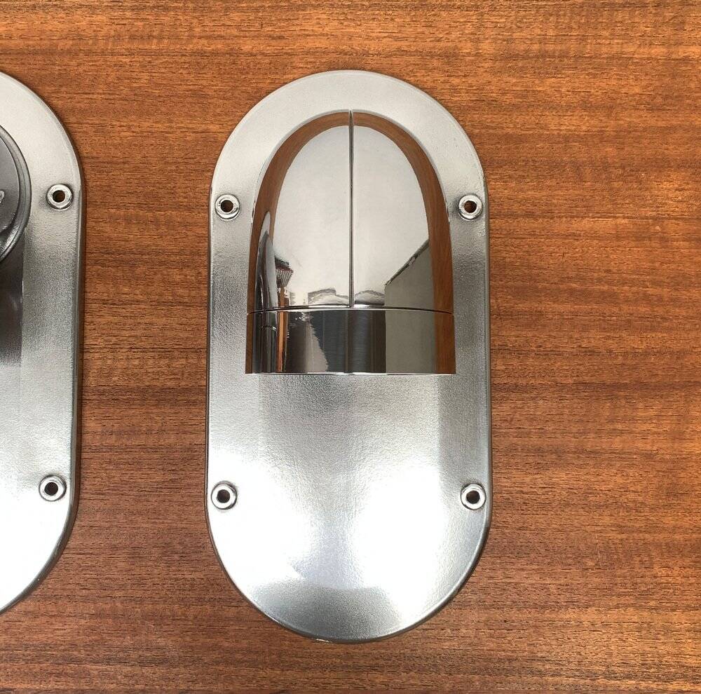 Vintage Danish Pipeline wall lamps by Ole Pless Jørgensen for Nordisk Solar, set of 2.