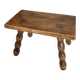 Rectangular wooden stool footrest