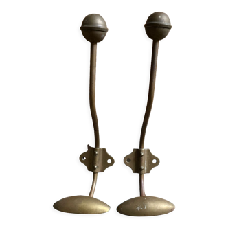 Duo brass patères