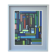 Painting on canvas construction contemporary abstract art