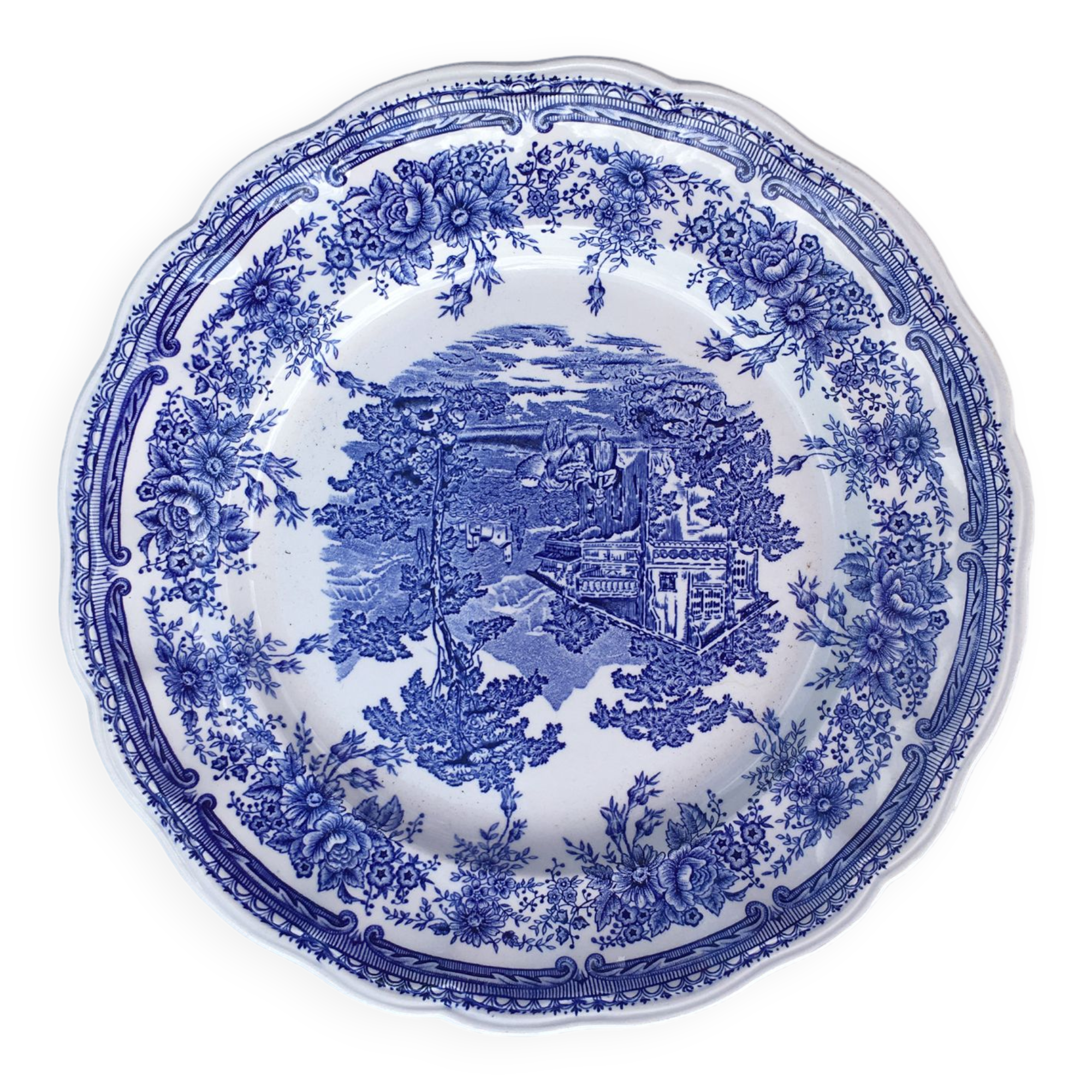 Ceramic plate from Luneville