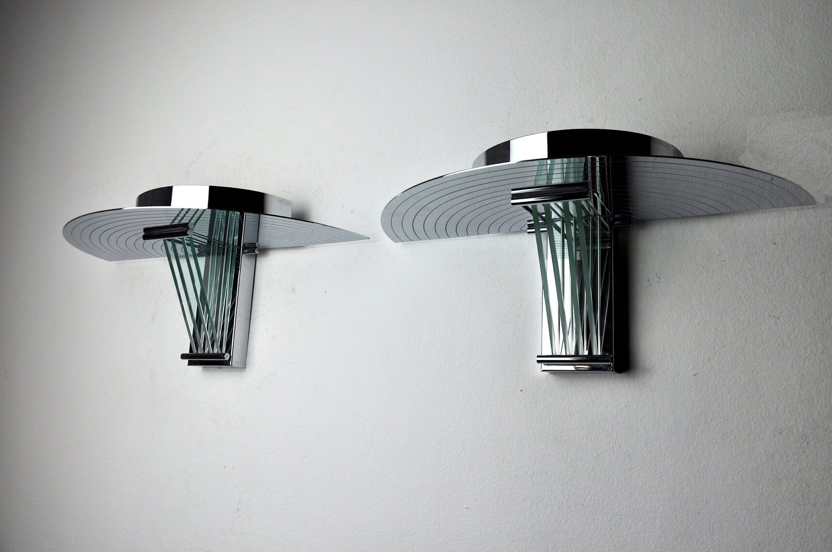 Pair of wall lamps by Garcia Garay, Spain, 1970
