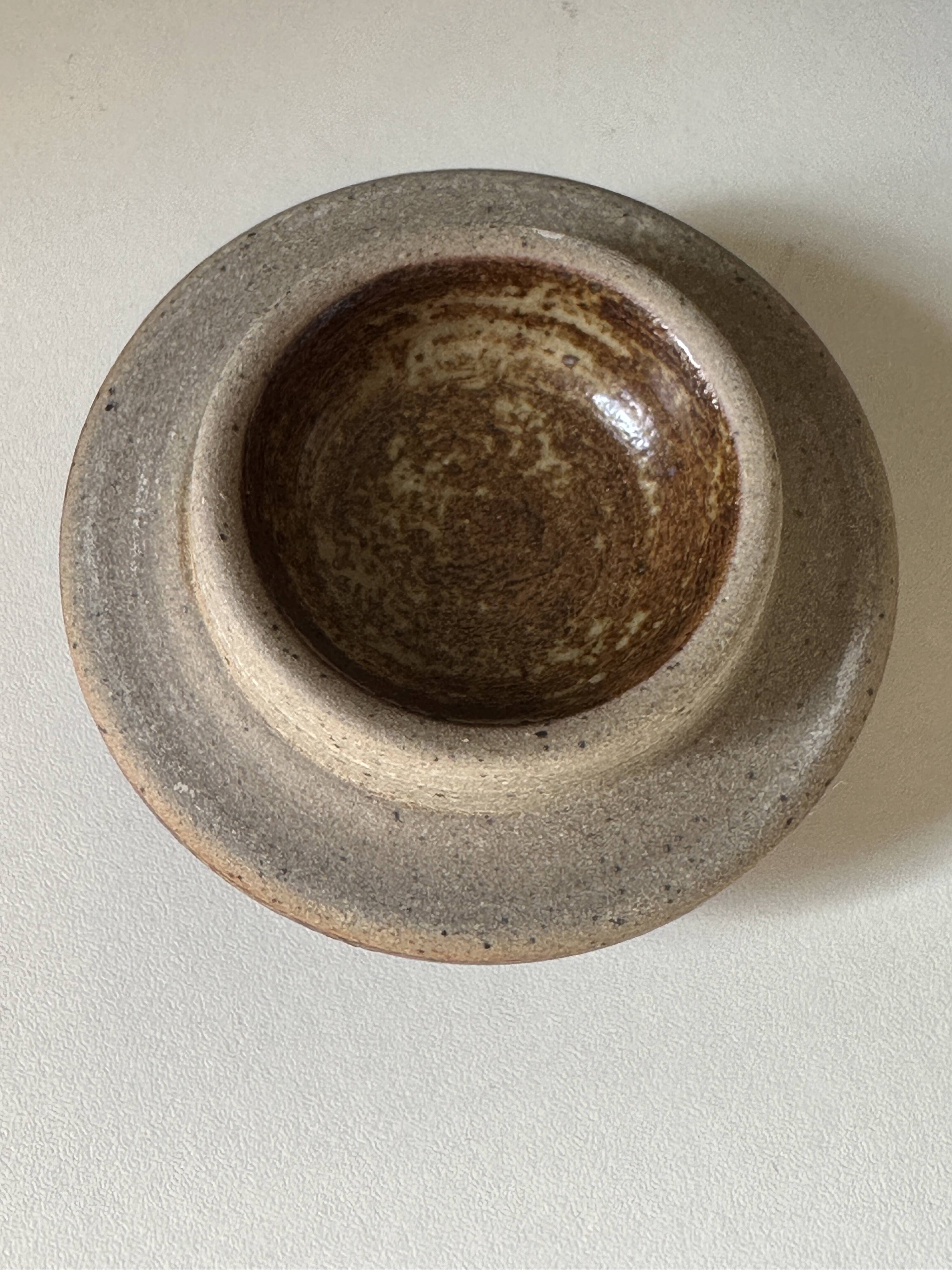 Vintage 60s signed stoneware teapot