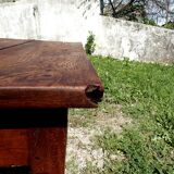 Rustic wooden coffee table with drawer