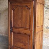 Louis XIII oak armoire / bonnetière / 18th century