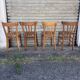 (Lot) 4 vintage wooden bistro chairs by Baumann