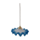 Serrated suspension in blue glass years 50-60