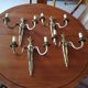 4 2-light bronze wall lights