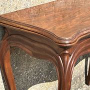 Table de jeu en bois d'acajou Napoléon III, 18ème siècle