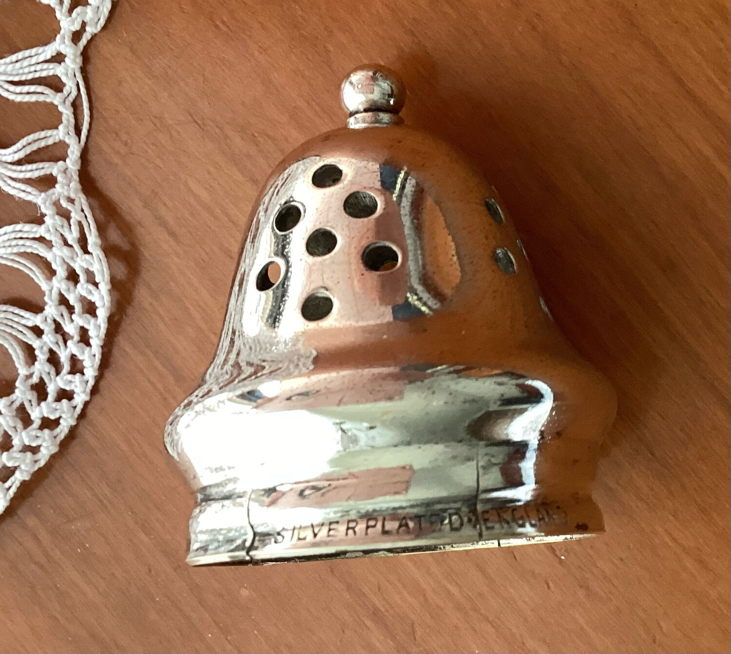 Sprinkler silver metal cap England