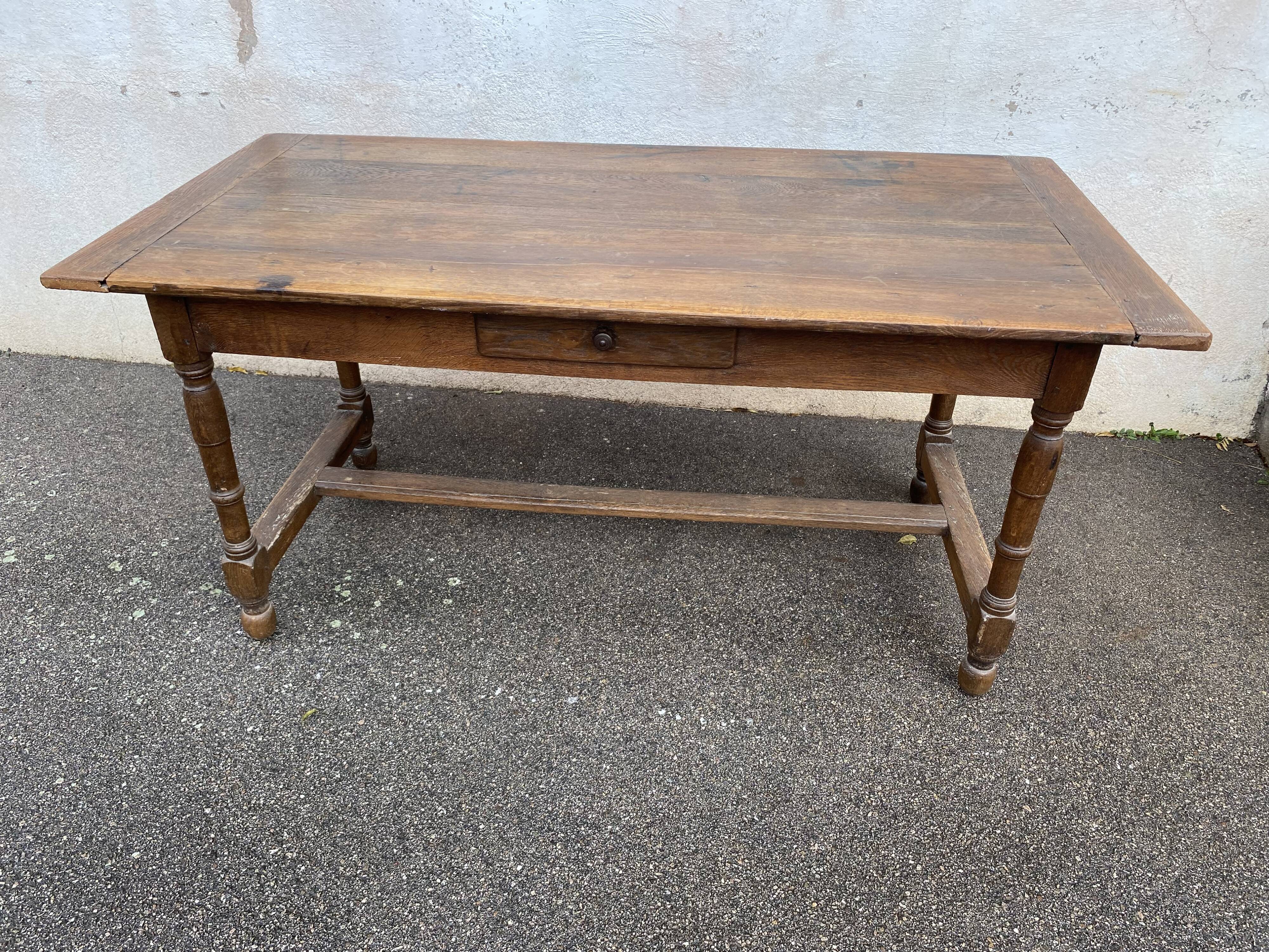 Oak farmhouse table