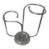 Art Deco Chrome Umbrella Stand in Tubular Steel and Chrome-Plated, Belgium, 1930