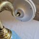Blue Clichy glass wall lamp