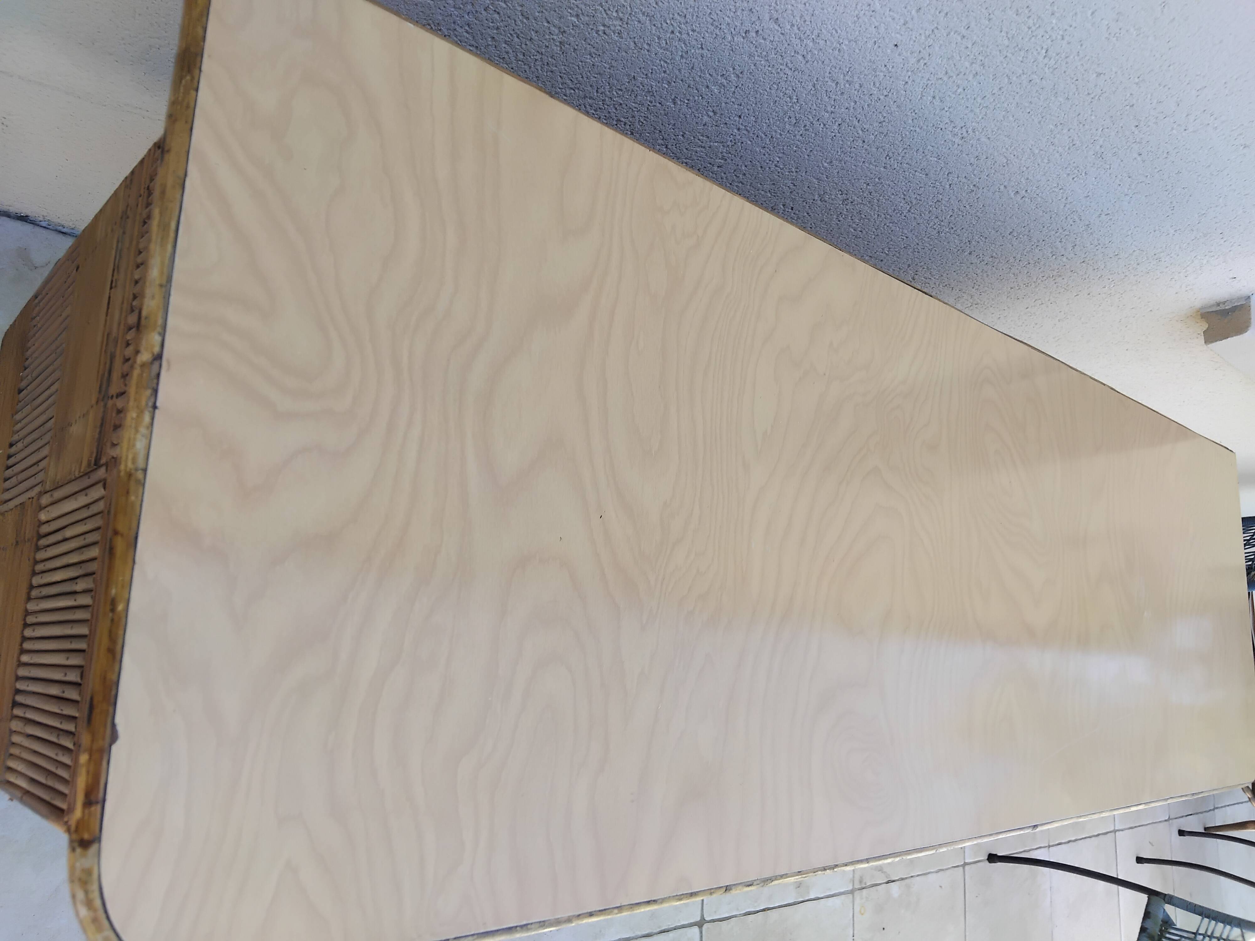 Audoux Minet vintage rattan bar from the 50s