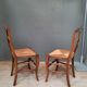 Pair of straw chairs nineteenth saw