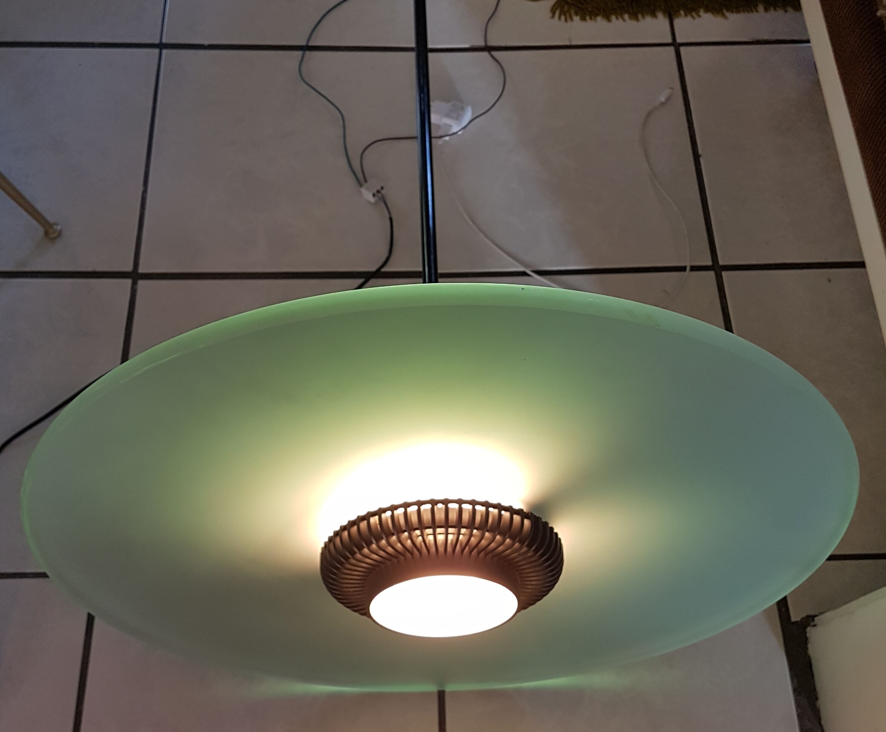 Hanging lamp design Aureola Cili and Nils Italy 1982