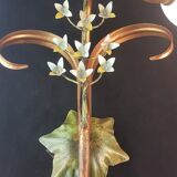 Pair of gilded metal thrush sconces