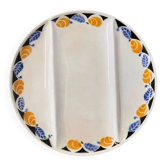 Divided plate Menton Digoin Sarreguemines