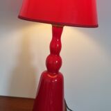 Vintage glass foot lamp