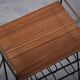 Vintage Teak Side Tables with Metal Frame, Denmark, 1960s, Set of 2