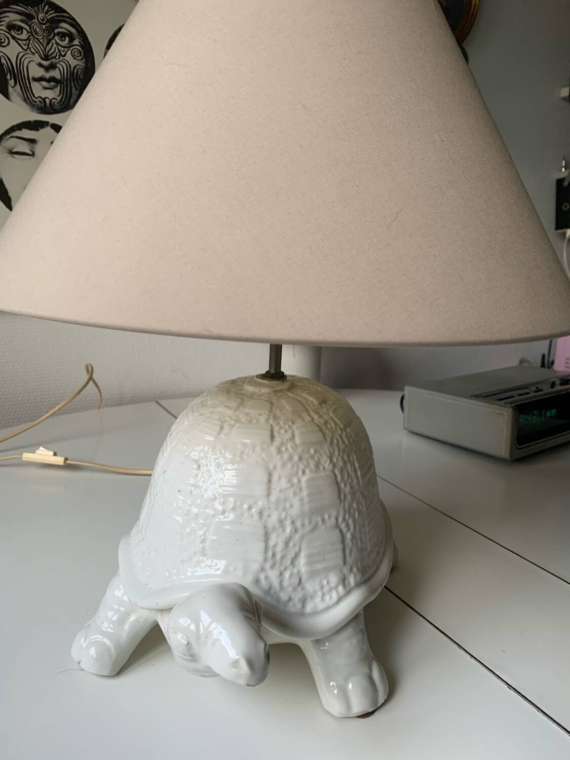 Vintage turtle lamp