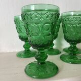 Baroque style stemmed glasses