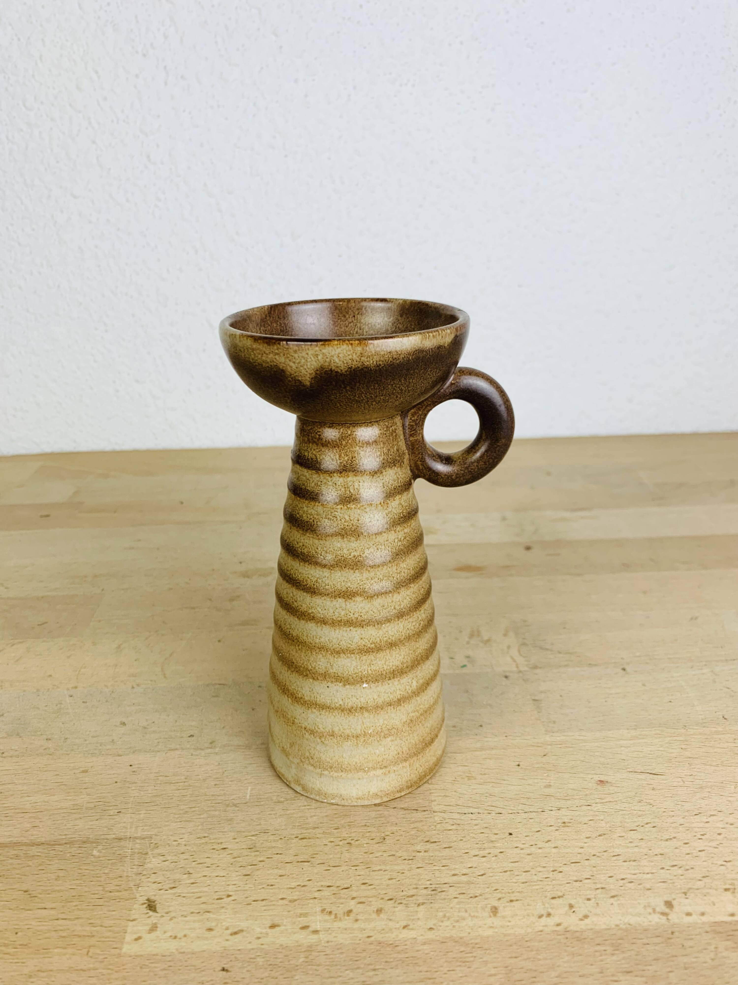 Bougeoir vintage en grès