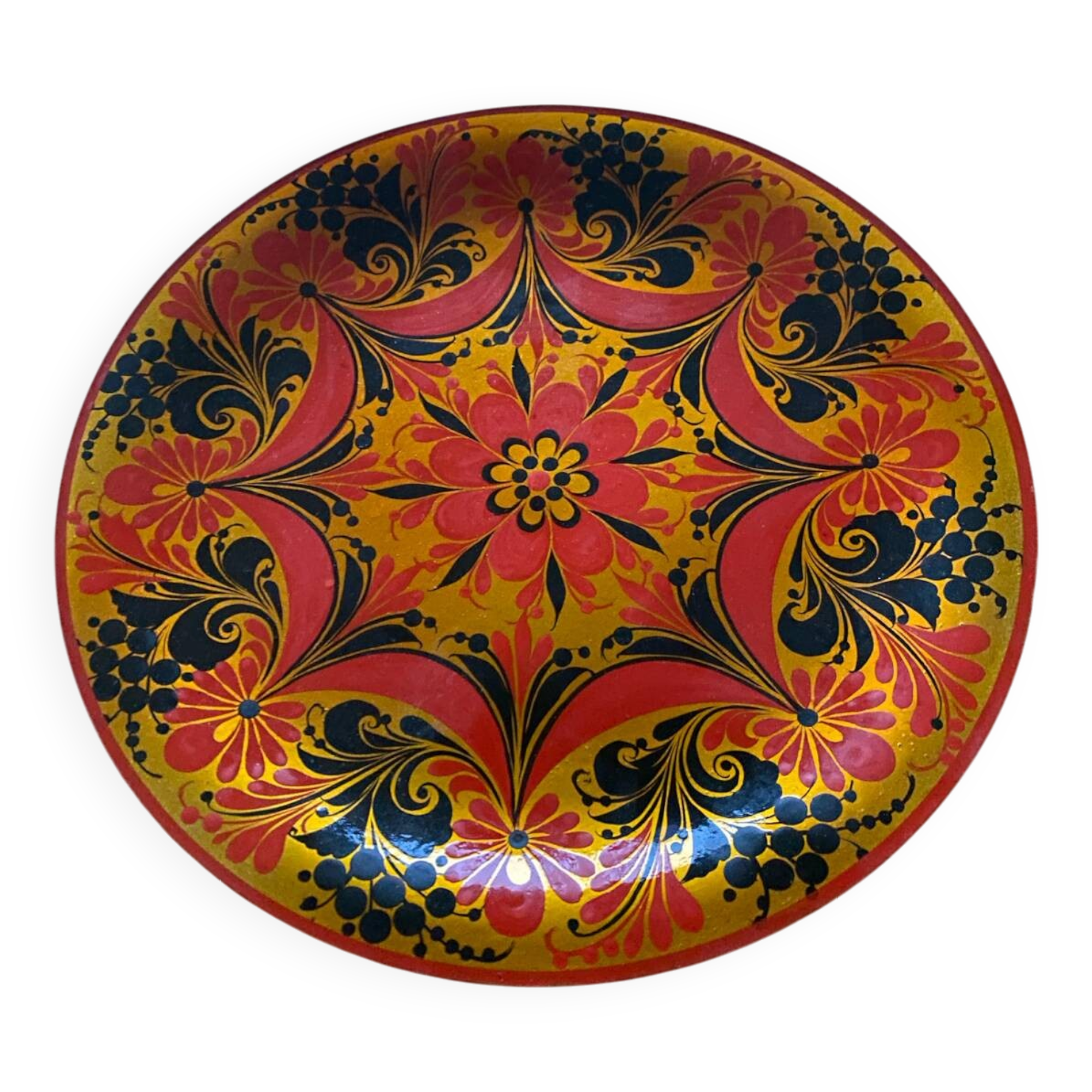 New hand painted Khokloma tray